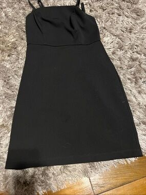 Classic Black Mini Dress with Spaghetti Straps